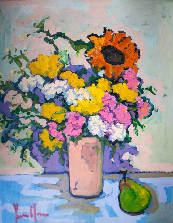 Flowers in a vase
