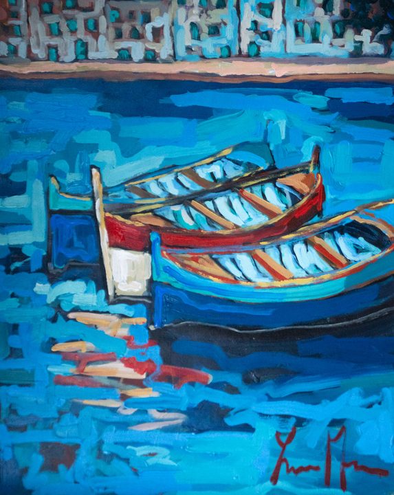 Boats in a harbor